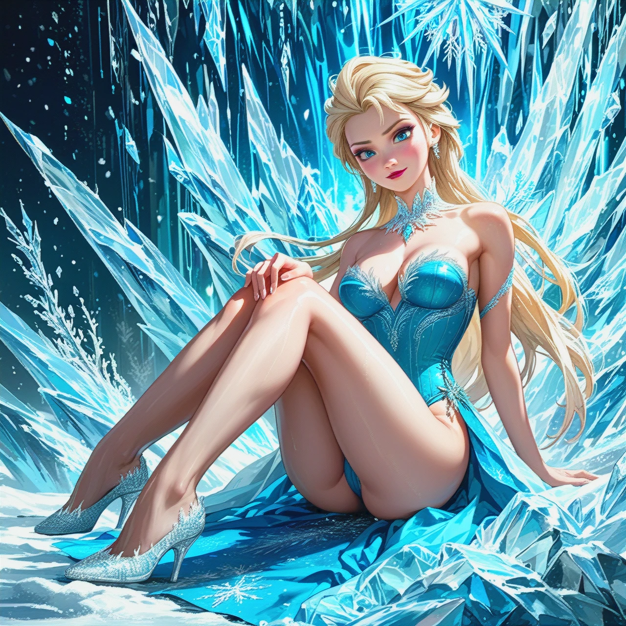 @elsa naked, full body