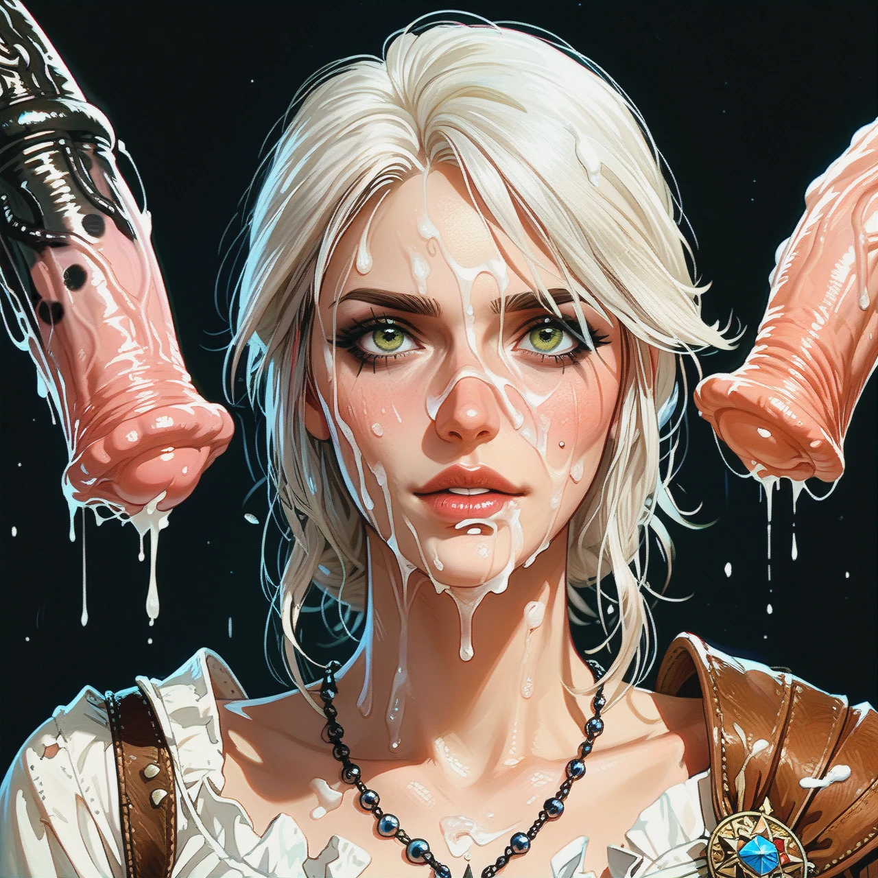 ciri , equine cock (bukkake)