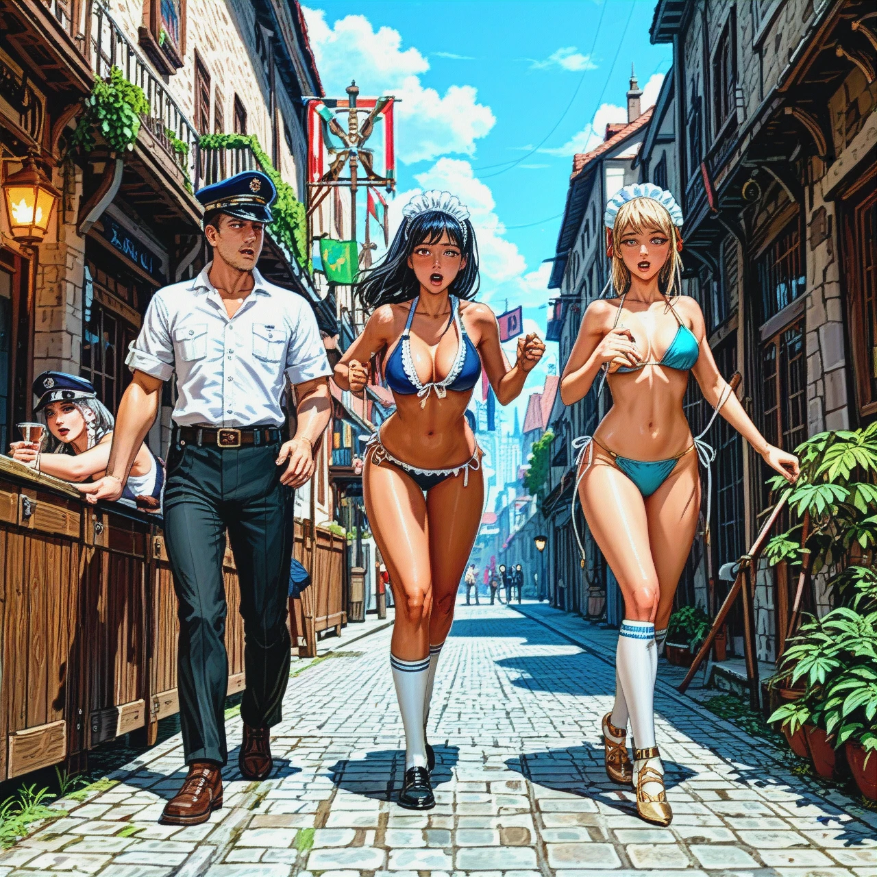 threesome,2girl,1boy, threesome,2girl,1boy triple_blowjob, teasing_viewer, excessive_cum, anal_fuck,long_legs,nipple_ring,arabian_harem, maid_uniform,knee-high_socks,collarbone,bikini_pull,running_shoes, white_shirt,gold_anklets,sailor_hat,running_shoes, shirt,knee_socks,screencap,panties_down,ballet_shoes, bathroom_stall, city_background, medieval_tavern, military, source_cartoon, in_the dark, hinata_hyuuga