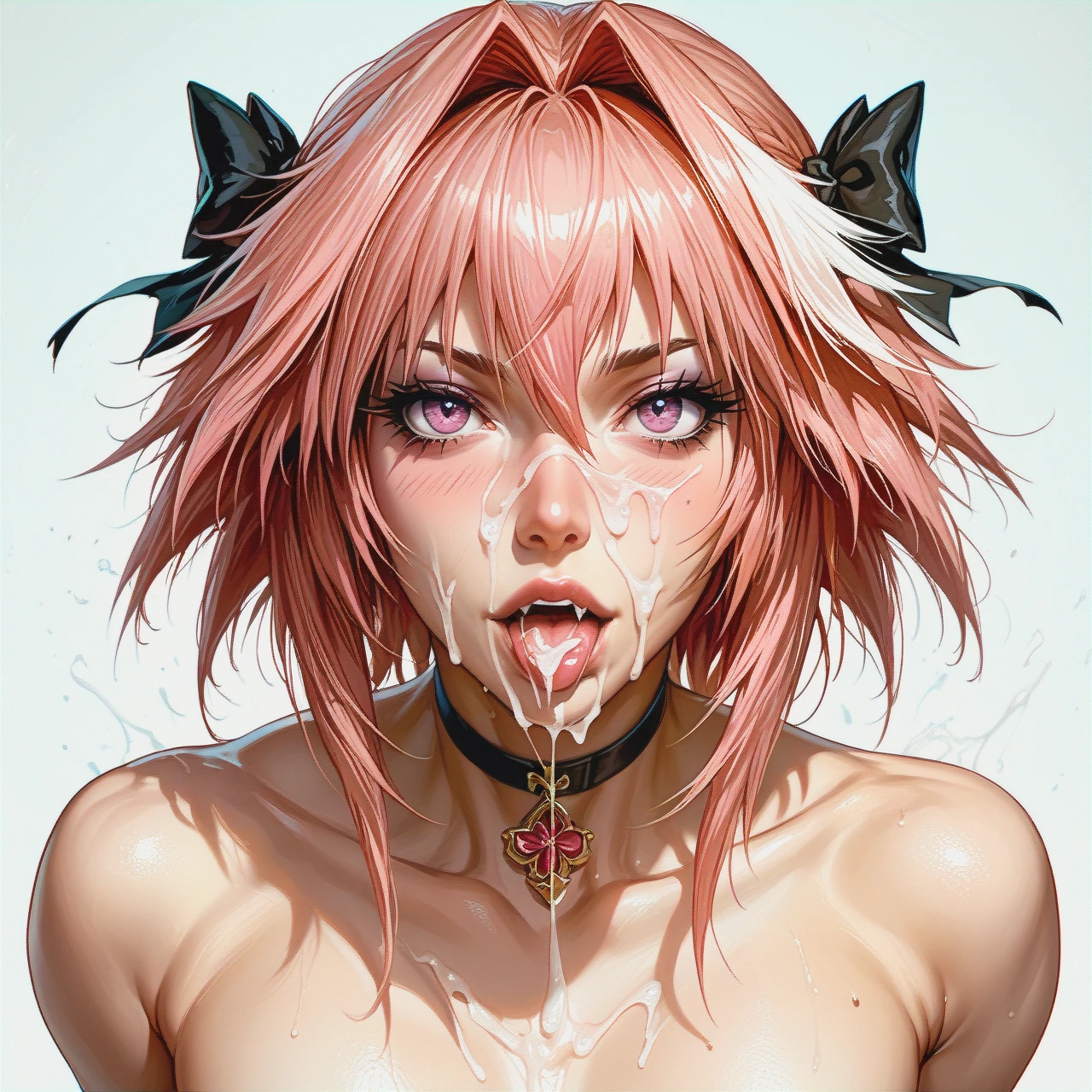 Astolfo, femboy,high resolution,cum,(futanari),dick ,dick cum