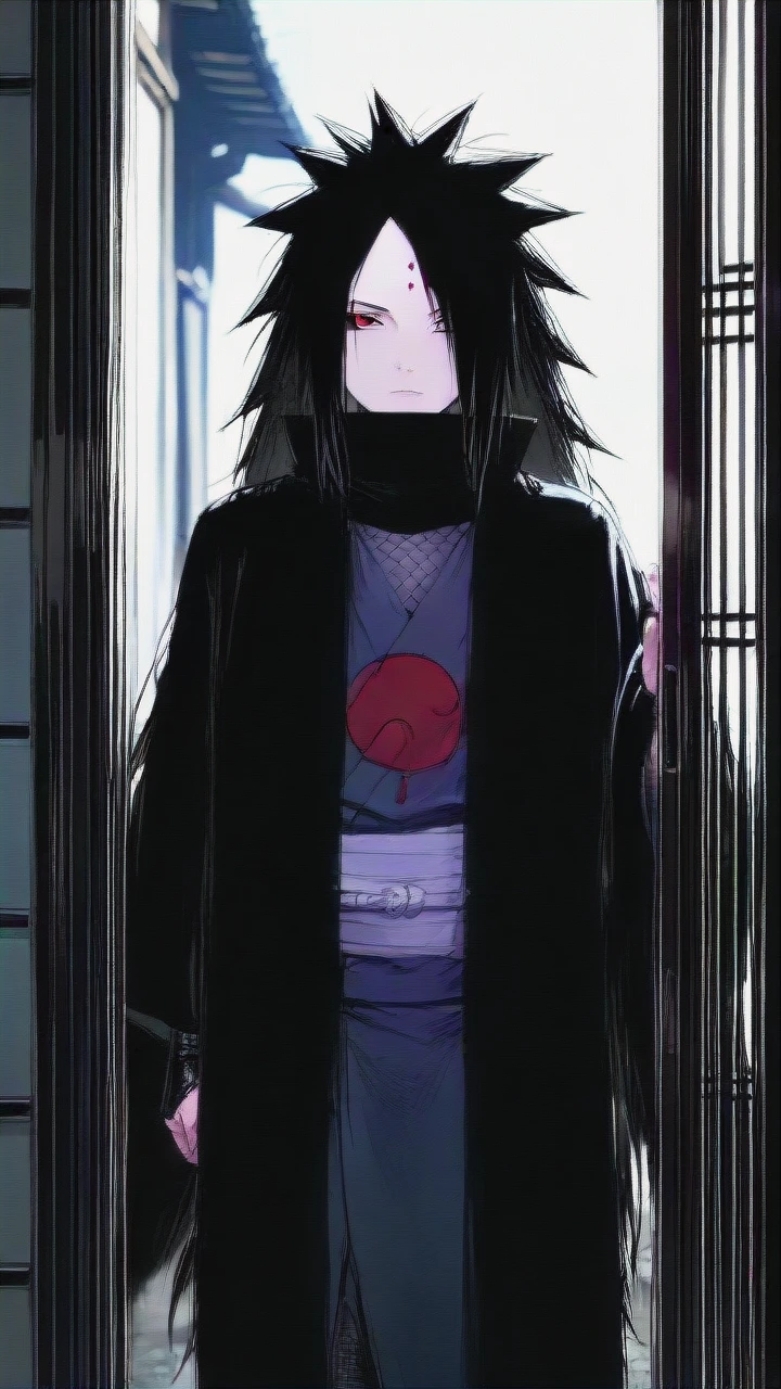 Madara Uchiha, standing, facing the viewer,