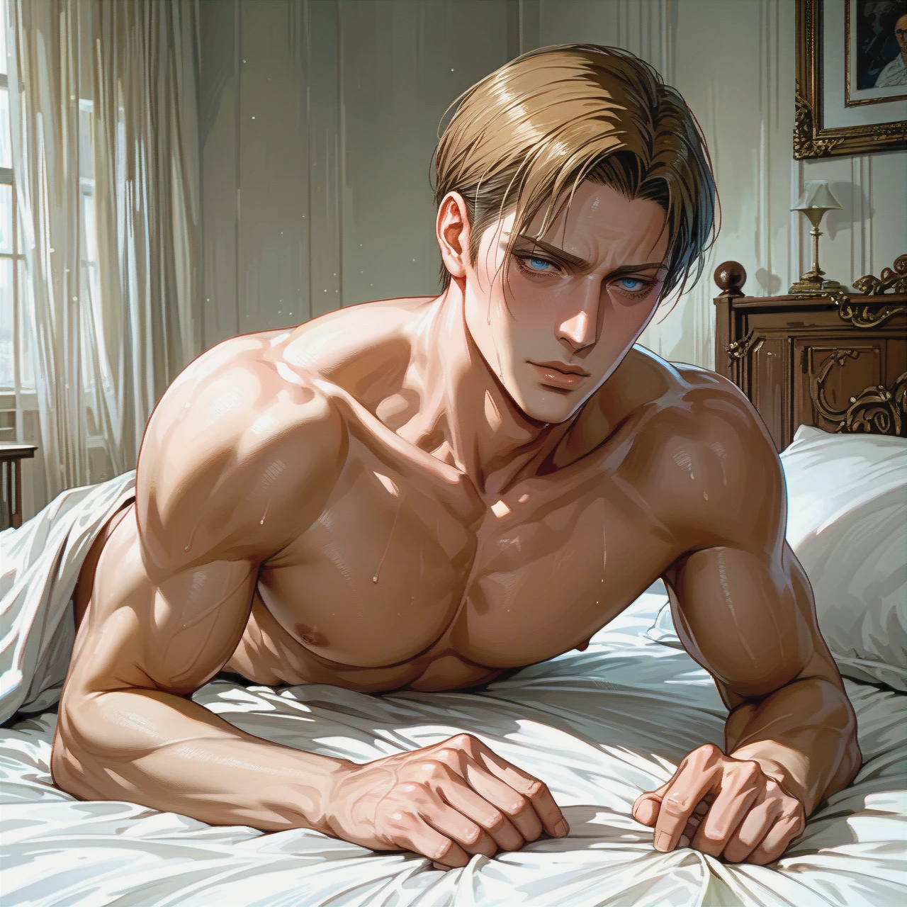 @erwin_smith  in bed, erotic, naked, male body, man, solo, gay