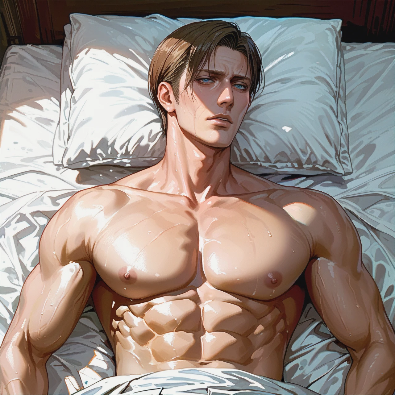 @erwin_smith  in bed, erotic, naked, male body, man, solo, gay