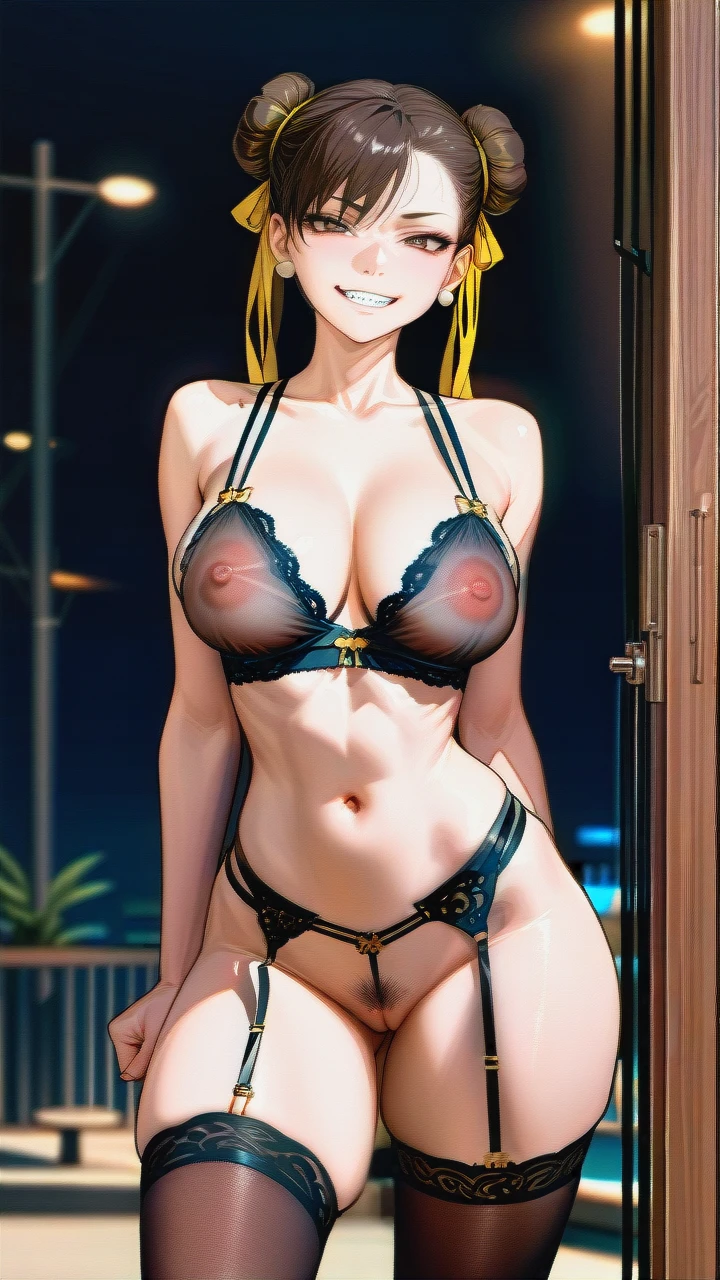 @chun-li (clenched_teeth_smile) (beautiful) (full-face) (pointy_breasts) (High-resolution) (original_lines) (thick thighs) (naughty_face) (lingerie) (covered_nipples) (pubic_hair) (light_areolae) (skinny) (thin) (thighighs) (brown_eyes) (legs_apart) (garter) (lips) (G-string) (young_female) (tight_belts) (defined_musculature) (very_skinny_body) (ectomorph) (pinky_out) (slim) (perky_breasts) (impossible_bra) (full_thighs)  (horns_pose) (pussy)