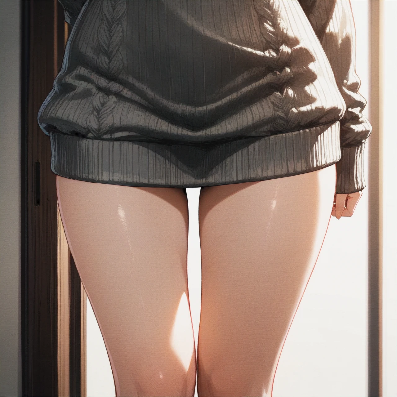 @ayanami_rei, long_sweater, no_pants, dynamic_sexy_pose