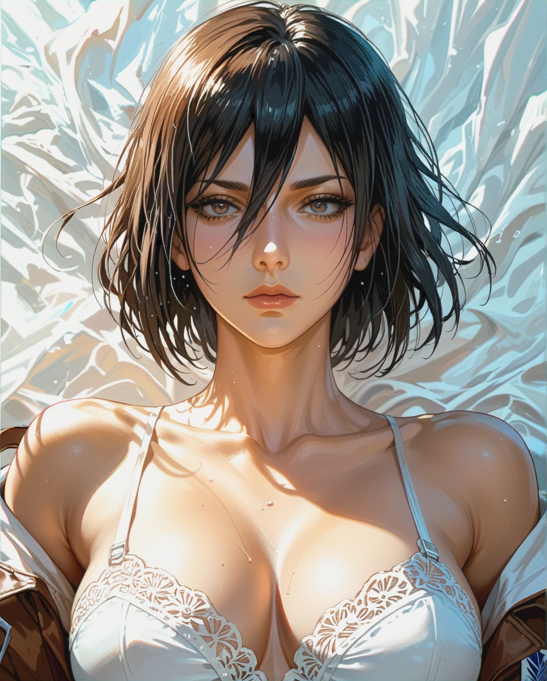 mikasa ackerman, mature, attack on Titan ,sexy clothes