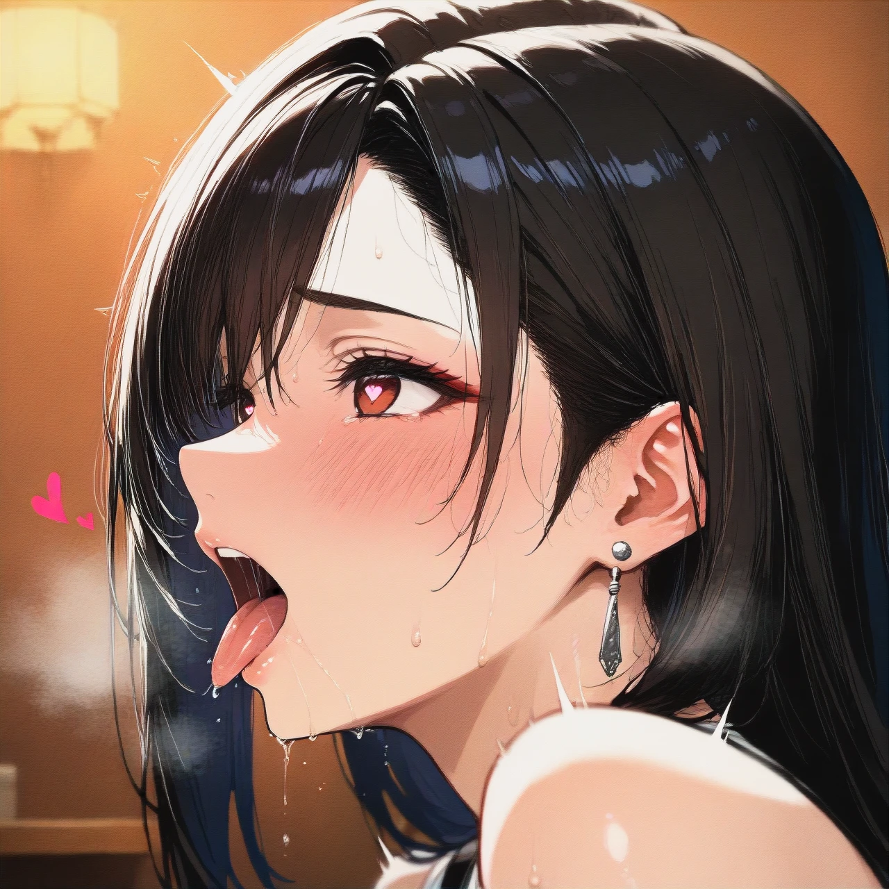 @tifa_lockhart, (torogao), (heart-shaped_pupils), (sex), (profile)