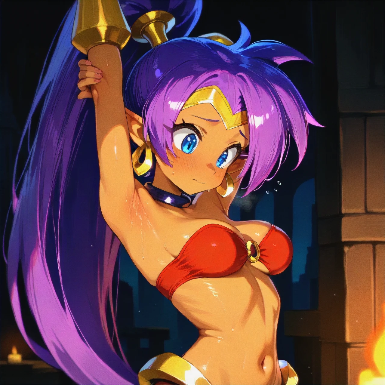 @shantae  (full_body)  (stretching) (shy)