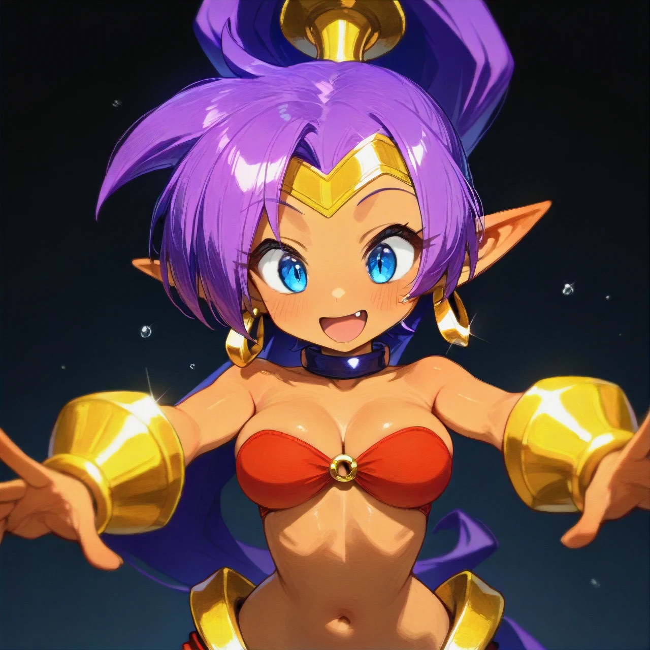 @shantae (finger_heart) (full_body)