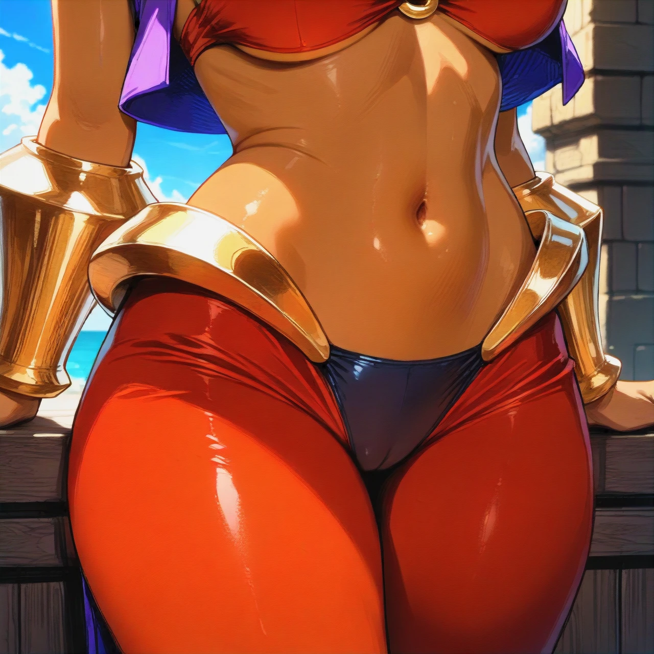 @shantae  (full_body)  (standing_split)