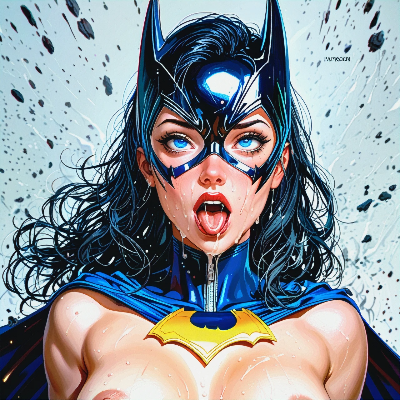 @batgirl @supergirl (light_areolae) (selfiemirror) (ahegao)