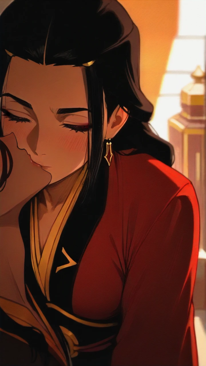 @katara , @azula , (kissing_neck)