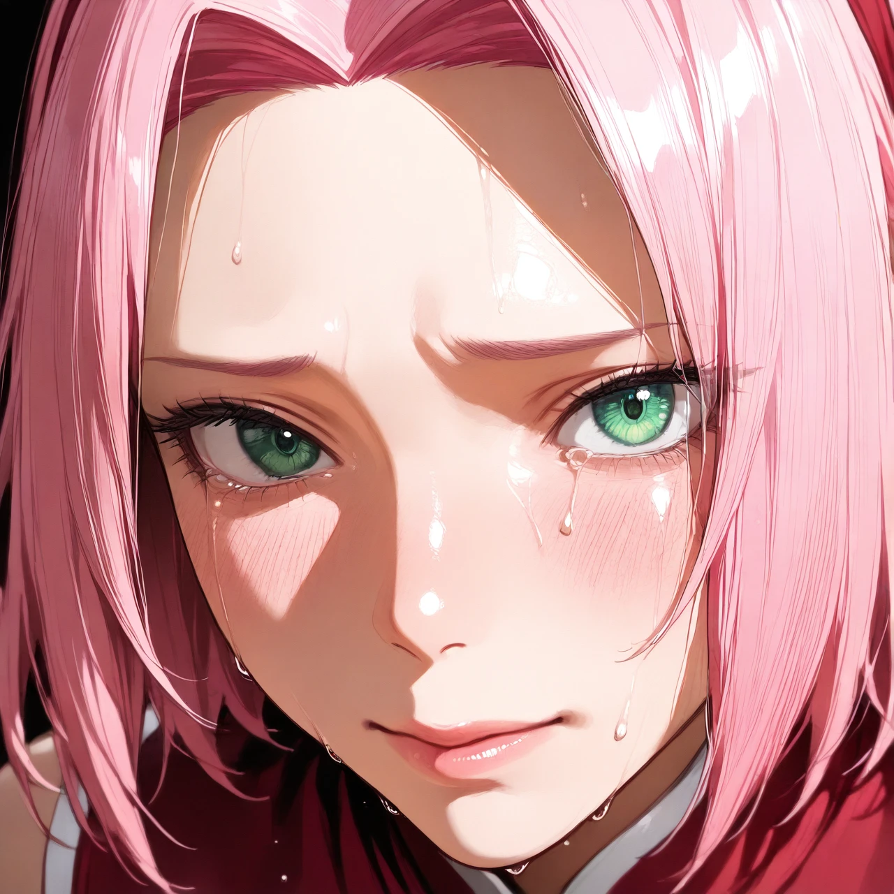 cries Sakura @haruno_sakura face cries deepthroat