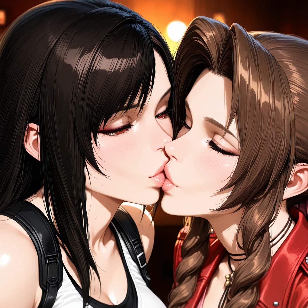 shadyfox,@tifa_lockhart ,@aerith_gainsborough ,kiss