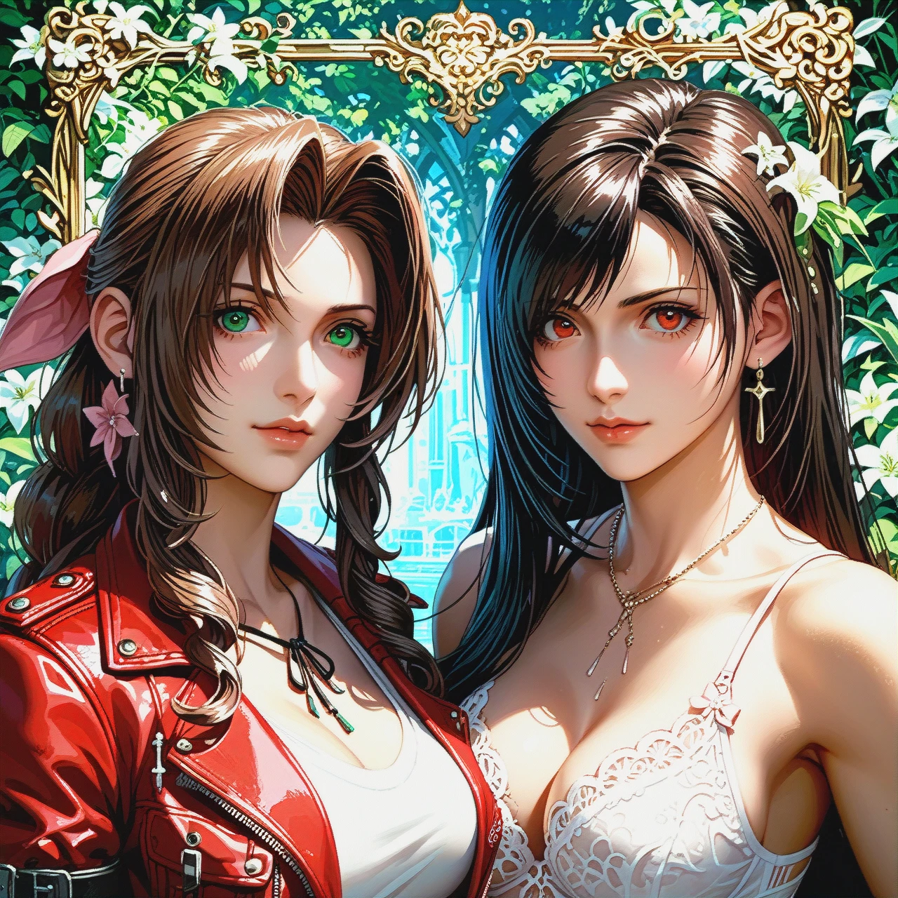 exlic,@tifa_lockhart  ,@aerith_gainsborough  huge