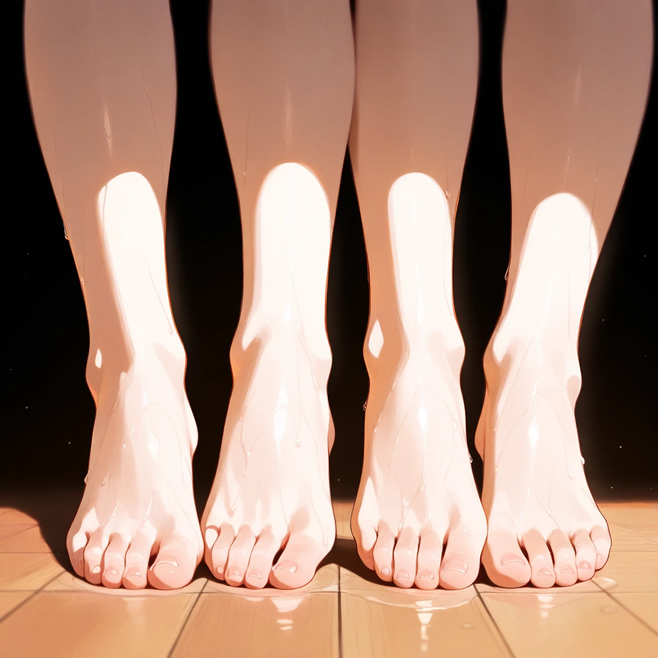 @albedo, Marin @kitagawa_marin , in full growth, naked, (feet)