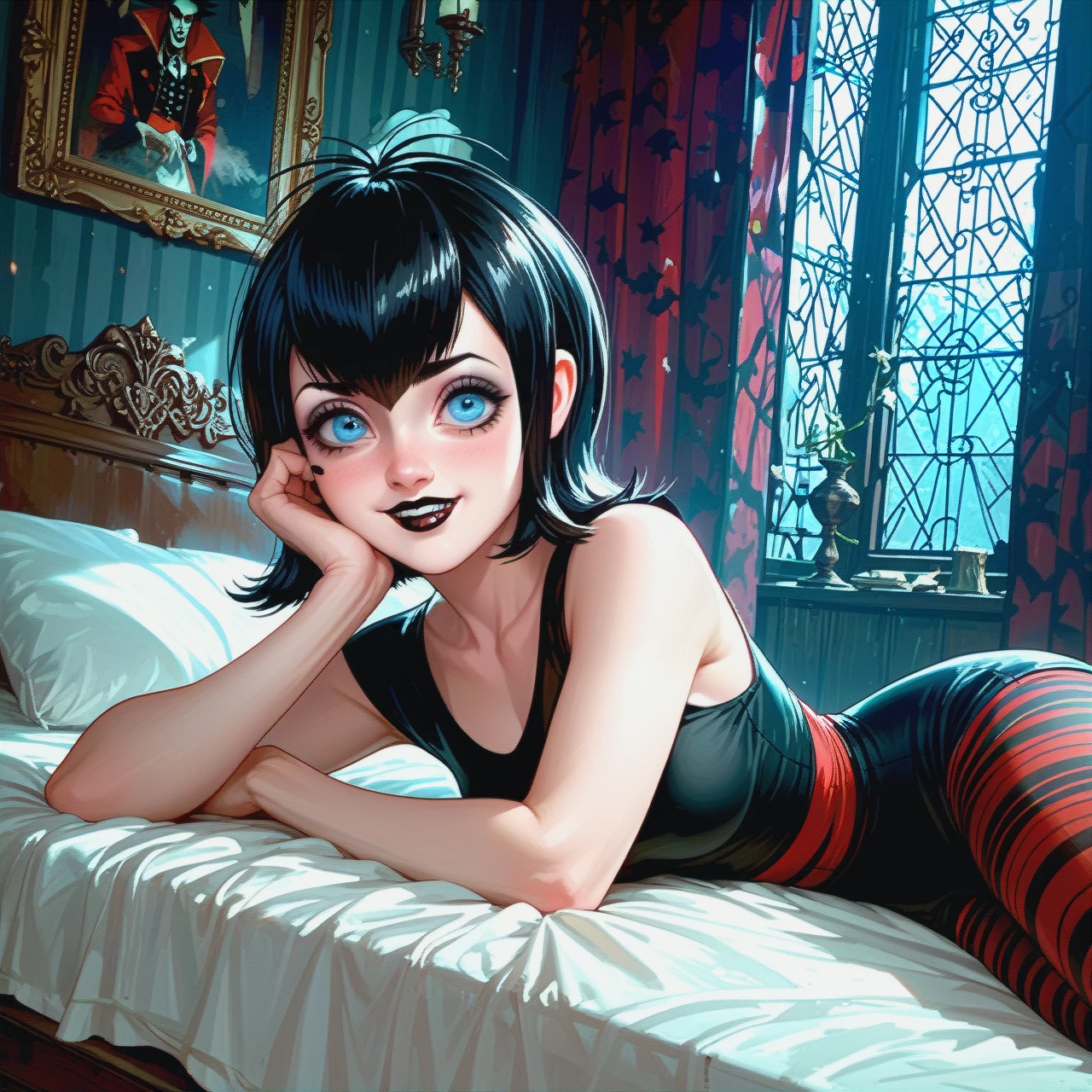 Mavis dracula (hotel transylvania), bedroom,