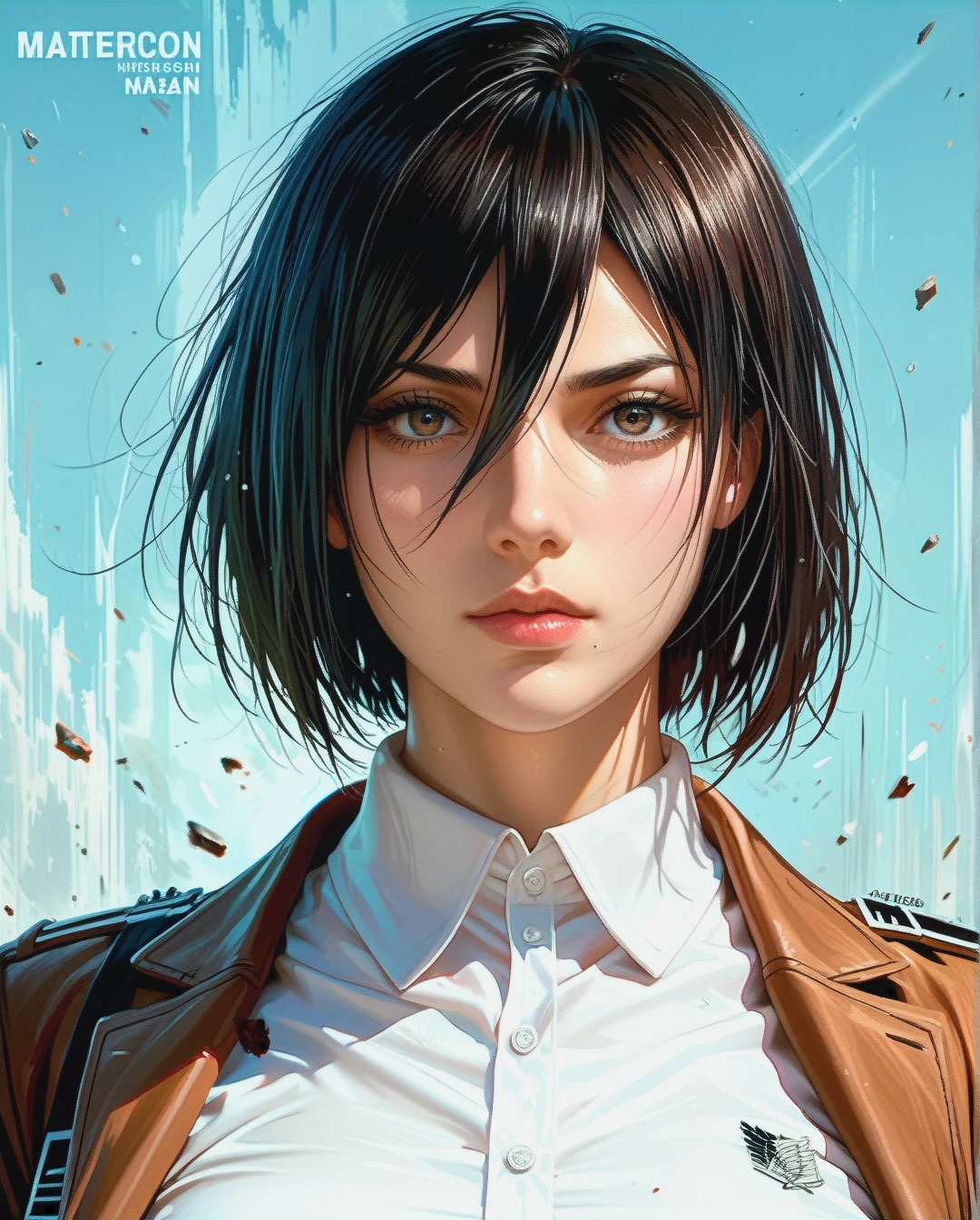 Mikasa Ackerman, Realistic Realistic , sleeve shirt attack on titan