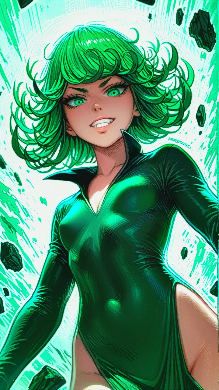 @tatsumaki (flat_chest) (teeth) (molestation)