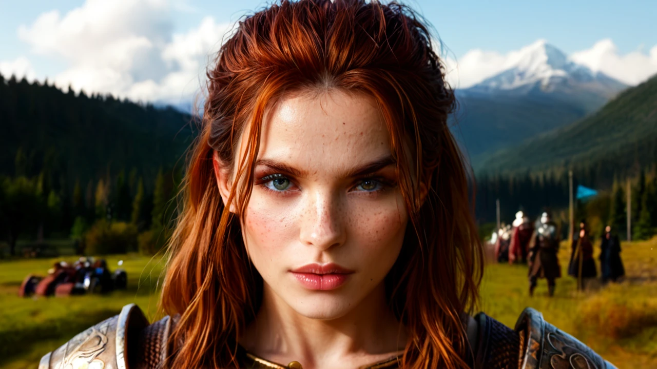 DETAILED EYES, HIGHLY DETAILED FACE, Cinematic still FIGHT OF TWO VIKING GIRLS WITH MEN IN ARMOR, CAPTURE OF VIKING GIRLS, DANKA'S APPEARANCE.WELL-DESIGNED BODIES, DETAILED FACES. DETAILED BACKGROUND, HAIRSTYLES LIKE VIKINGS, TATTOOS LIKE VIKINGS, detailed, perfect, freckles, skin, texture, photorealistic, <lora:Super_Eye_Detailer_By_Stable_Yogi_SDPD0:1.1>, FULL-LENGTH, DULL COLORS.