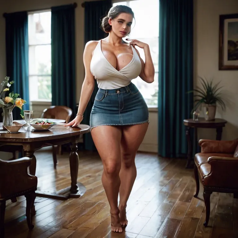 1girl,solo, , , , rosy cheeks,legs wide,perky boobs,table,standing male, large nose,perfect legs,round boobs,big hips,shoulders, mole on breast,bare feet,large breast,breastfeed,on knees, white dress,black fishnet,collared shirt,no bra,shoes, striped skirt,elf palace,racing gloves,blue bra,heels, shower, crowded train, spaceship, detailed eyes, dark elf, spider-gwen