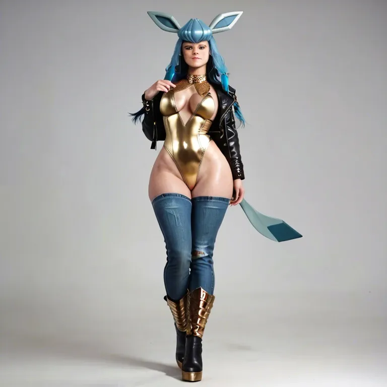 1girl,solo, , , , freckled,gold armor,perky breasts,wide hips,gold anklets, black jacket,thighhighs,gold jewelry,tight swimsuit,black boots, jeans,glaceon,no panties,wet bra,high heels, cocktail dress,knee socks,nipple rings,lingerie,armored boots, in a kitchen, sparkles, cyberpunk, grabbed hair, source anime, dark pupils, link, moana, heart dynamics