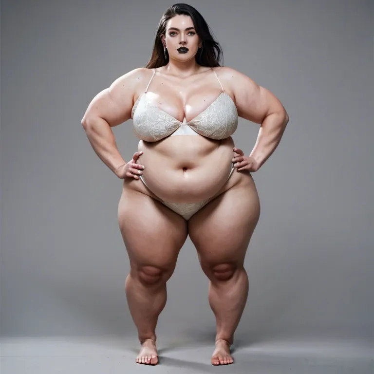 1girl,solo, , , , mole,fat obese arms,medium tits,grey background,slim ankles, wide eyes,detailed hand,firm breasts,hands on hips,very pale skin, black lips,normal feet,big perky boobs,hand on breast,very skinny, pink t-shirt,knee-high socks,black belt,frilled panties,no shoes, striped skirt,baggy socks,metal rings,floral bikini,no shoes, showering, spaceship, robot body, tifa lockhart, anna and elsa, ariel waifu