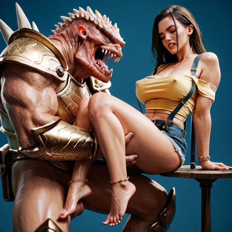 1girl,1boy, , , , clenching teeth,gold armor,puffy nipples,grabbing,off shoulder, eyes closed,monster feet,firm breasts,blue background,foreskin, yellow tank top,anklets,suspenders,panties aside,strappy sandals, cow costume,socks,sailor hat,white bra,gothic boots, hospital, city background, medieval prison, phone pov, girl lara croft, elsa