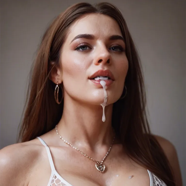 Brooke monk with cum dripping out of her mouth