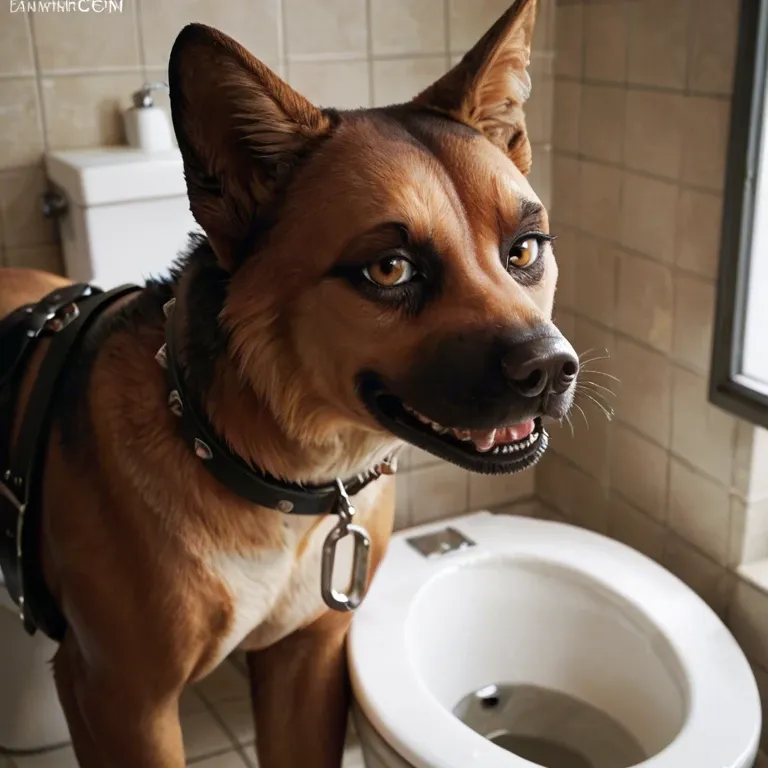 Toilet slave for dogs