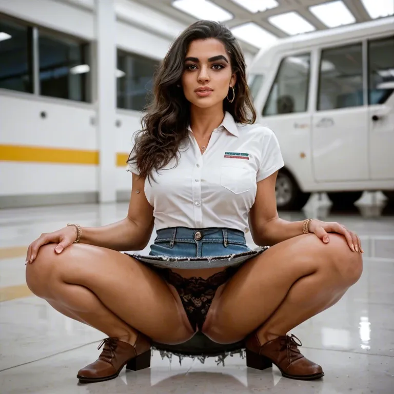 Airport , jean skirt, cute teen, lace panties, squat, Latino, HD face, pussy , cartoon