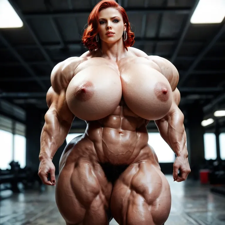 black widow, muscular woman, bodybuilder female, hyper muscular body, gigantic body , massive gigantic muscle trapèze, massive gigantic muscle épaule, massive gigantic muscle biceps, nude big boobs, gigantic abdos, nude hairy, leopard print Stockings