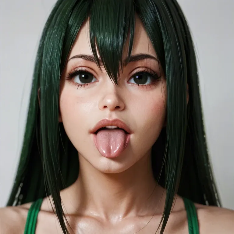 Tsuyu Asui nude tongue