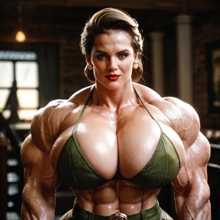 Captain Carter (Peggy Carter), extrême massive muscles female, extrême gigantic massive muscles body, extrême huge muscles trapèze, extrême huge muscles épaule, extrême huge muscles biceps, huge breasts , futa biggest cock bulge bikini