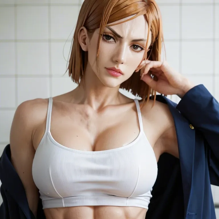 Nobara kugisaki from jujutsu kaisen in underware