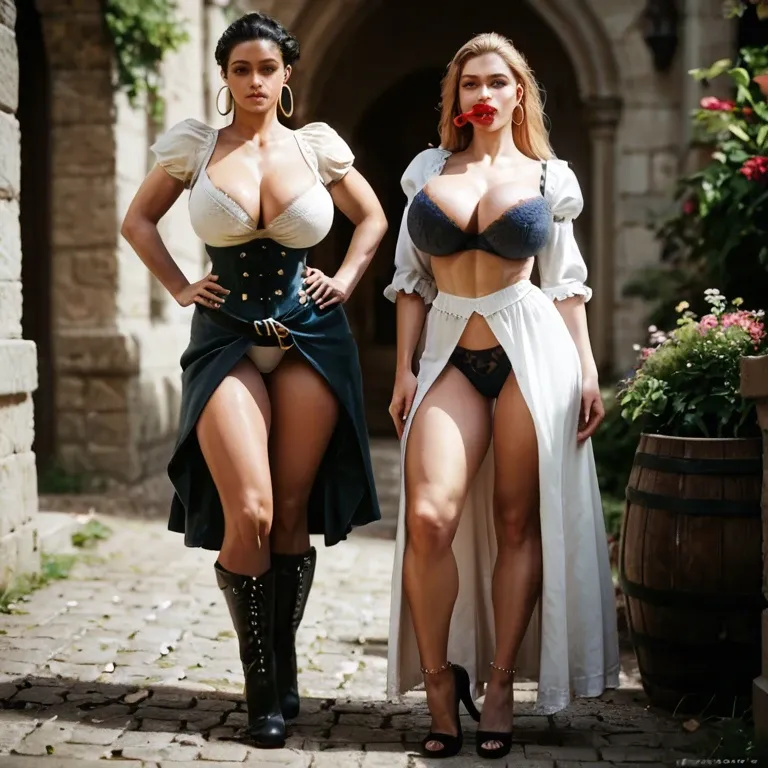 2girl, , , , big lips,hands down,huge breasts,grabbing hips,knee, medieval dress,socks,tail tied,panties on,heels, shirt in mouth,anklets,hoop earrings,bra,black boots, bunny costume,black stockings,red bowtie,blue bodysuit,thigh boots, living room, blake, cyberpunk, phone, princess zelda, disney princess, rapunzel waifu