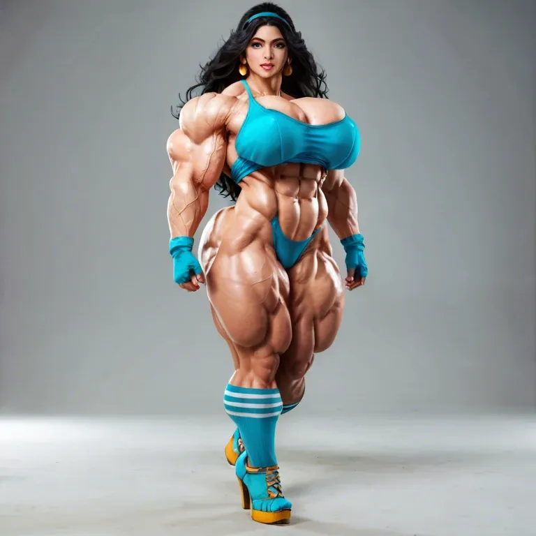 Princess Jasmine, (extreme hyper muscles:1.2), massive muscles, medium boobs, medium tits, (veins:1.1), hyper thick biceps, massive thighs, full body, side angle, hdr, messy hair, (hyper massive muscles latina woman: 1.3), growing, (growth:1.2), hyper gigantic massive muscles, hyper huge massive muscles, massive muscles, hyper gigantic muscles, hyper huge muscles, hyper big muscles, hyper large muscles, hyper gigant muscles, hyper giant muscles, nude, big clit, full body, vagina, masturbating, hyper huge biceps, hyper huge thighs, hyper huge long thighs, medium boobs, black hair, big clit, big clitoris, thick vascularity, thick veins, (dominatrix hyper gigantic massive muscles nurse woman: 1.3), nude, full body, wide angle, side view, (hyper gigantic muscles: 1.3), medium tits, shopping center, red lipstick, dark tan skin, tan lines, orgasm, beach