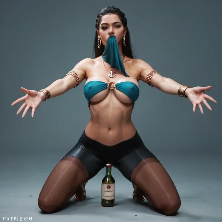 1girl,solo, , , , bottle in mouth,thin legs,big areolas,belly dancer,anchor necklace, reaching back,leggings,perky big tits,backwards,off shoulders, half-closed eye,kneeling,huge nipples,background,broad shoulders, grey shirt,knee-high socks,red choker,frilled bra,knee boots, plaid skirt,pantyhose,red sunglasses,black leotard,heels, palace bedroom, in the river, medieval tavern, robot, source anime, bright lighting, linked, sailor moon