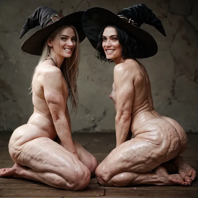 2girl, , , , bewitching,two-handed,flat chest,waists,wet skin, mole,cellulite arms,erect nipples,back arched,kneeling female, gritting teeth,monster feet,perky boobs,bondage ship,thin knees, shirt pull,stockings,frilled gloves,panties down,stiletto heels, school, dark alley, cyberpunk, smartwatch, 2 boys