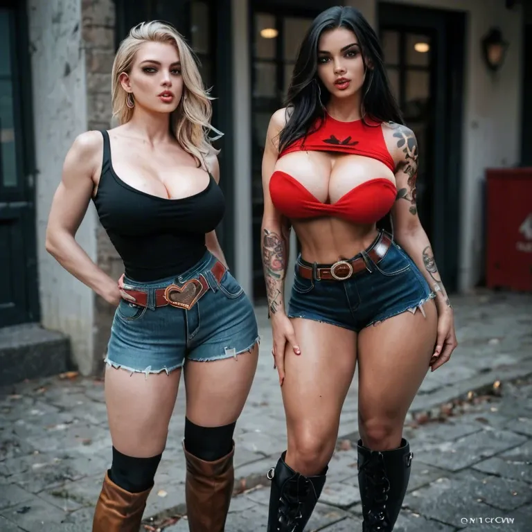 2girl, , , , narrowed eyes,perfect hand,whore cleavage,thick hips,shoulder tattoo, parted lips,bodycam footage,big breasts,bent at waist,knee boots, lifting shirt,knee socks,belt,mesh bodysuit,white boots, white skirt,white socks,black hat,sports bra,armored boots, bare ass, train, tavern, spider-gwen