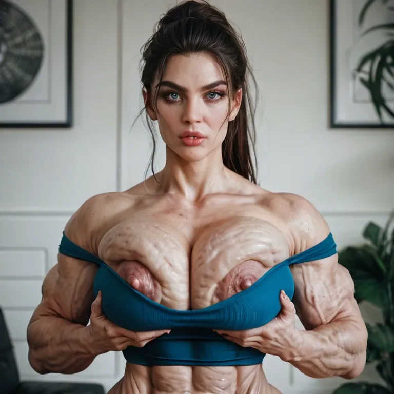 1girl,solo, , , , scar across eye,feet,big areolae,tight abs,off shoulders, finger on lips,cellulite arms,big perky boobs,waist grab,collarbone, round eyes,tied hands,perky breast,breast grab,fat neck, pants down,lace,long gloves,bikini pull,armored boots, leggings,baggy socks,strings,green swimsuit,boots, trained, castle, sofa, disney princess, heart dynamics