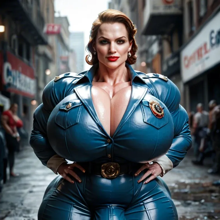 Captain Carter - Peggy Carter,   woman massive muscle bodybuilding body, hyper gigantic massive muscle body buffet, hyper massive muscle trapèze, hyper massive muscle épaule, hyper gigant muscle biceps, big breasts, futa bigger cock bulge, one piece swimsuit women latex, beach