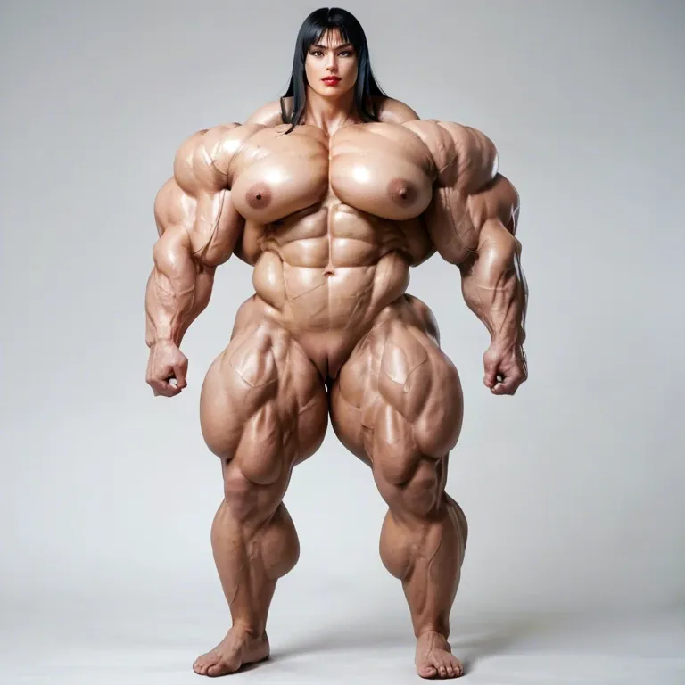 Satsuki, nude woman, (extreme hyper muscles:1.2), (massive muscles:1.2), (huge boobs), huge tits, (veins:1.1), hyper thick biceps, full body, (hyper massive muscles latina woman: 1.3), (growing:1.3), (growth:1.2), hyper gigantic massive muscles, hyper huge massive muscles, massive muscles, hyper gigantic muscles, hyper huge muscles, hyper big muscles, hyper large muscles, hyper gigant muscles, hyper giant muscles, full body, hyper huge biceps, futa bigger cock bulge