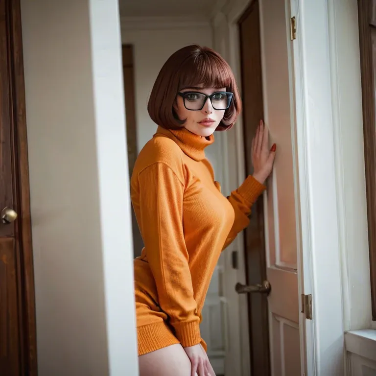 Velma from scooby door in ultra sexy outfit