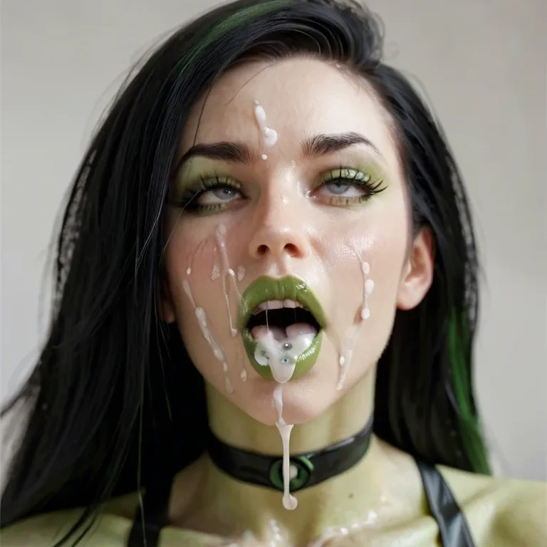 Shego ahegao with cum on her face