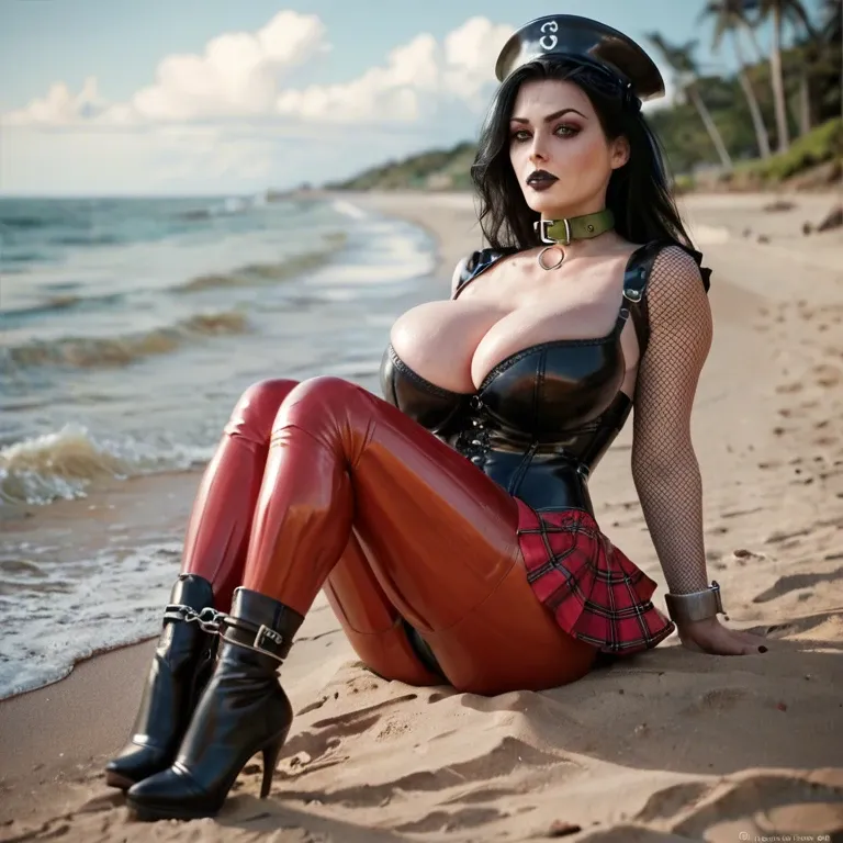 handles,huge breasts,wrists bound, red tight pants,fishnet sleeve,green collar,bra,ankles chained, plaid skirt,sexy stockings,sailor hat,latex corset,gothic boots, at the beach, medieval theme, fucked in bed, high detailed, bright sunlight, Thick body, thick hips, thick arms, big ass, thick thighs, hair pulled, beautiful thick  blonde teasing , nun costume  three black cocks, dark black men, extra long straight hair, interracial, leash around neck, 3 black men, bbc, ass wobbling, lingerie, 3 dark black men, anal dp,  gangbang, thick thighs, beautiful green eyes, mascara, being held by dark black man, huge boobs, huge boobs, nipples, bbc dp, interracial bbc gangbang, 3 black men,  interracial, bbc, big black cocks, dp, multiple black men.