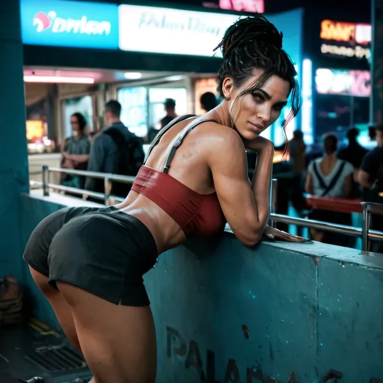 Panam palmer cyberpunk 2077,futa,big ass,clothes,public