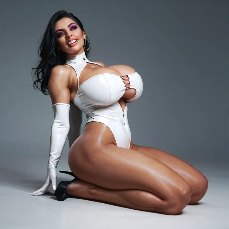 1girl,solo, , , , teeth,high heels,huge breasts,men background,kneeling slut, eyeshadow,elbow gloves,cleavage cutout,leaning back,skin textures, eye contact,4 toes,round tits,super wide hips,gold necklace, sweater lift,white socks,gloves,lingerie,stiletto heels, shirt pull,socks,panties down,showing thong,sneakers, royal bedroom, sparkling, medieval dress, book shelf, mario