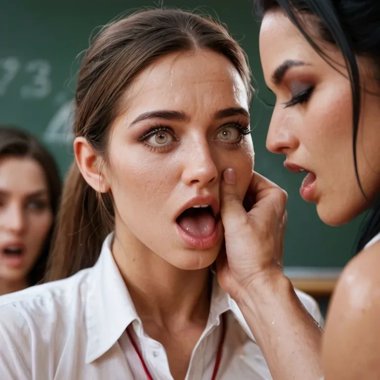 An Israeli boy moaning while showing and stroking his erected in front of two shocked girls in a classroom