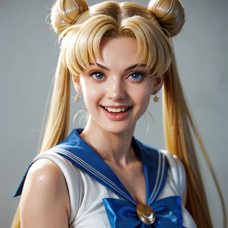 tsukino usagi,bishoujo senshi sailor moon,1girl, blonde hair, long hair, blue eyes, breasts, twintails, hair bun, double bun, , smile, medium breasts, open mouth, solo, looking at viewer,, very long hair, highleg , transparent pink leotard, covered navel, highleg, standing ,full body